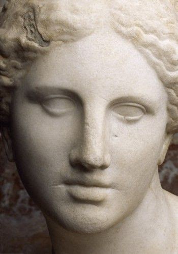 Detail Of The Kaufmann Head Of Aphrodite A Fragmental Roman Copy Of