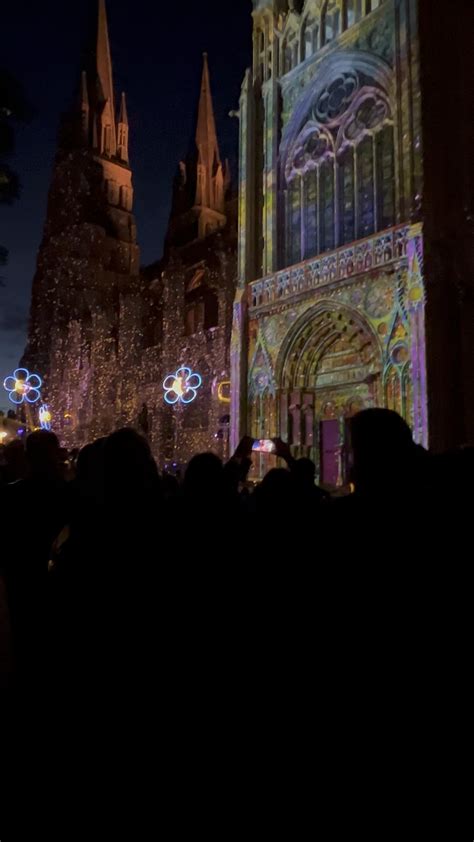 Notre Dame de Bayeux’s summer light show, “Tree of Liberty,” July 2022 ...