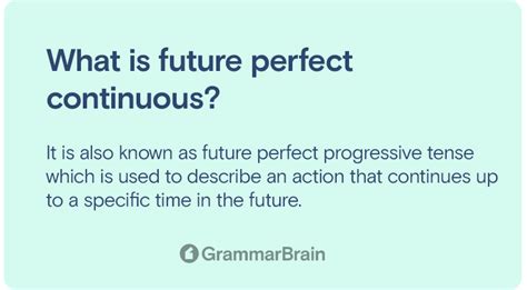 Understanding Future Perfect Continuous Tense (Definition and Examples ...