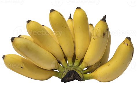 Bunch Of Ripe Yellow Bananas Isolated On Background 13453486 Png