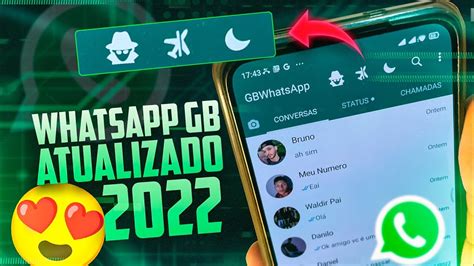 SAIUU NOVO WHATSAPP GB ATUALIZADO 2022 MUITAS FUNÇÕES MELHOR