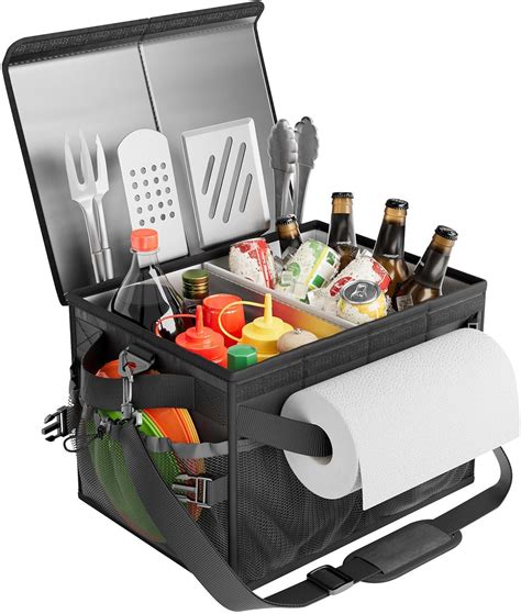 Amazon Fangsun Grill Caddy Bbq Caddy With Lid Paper Towel