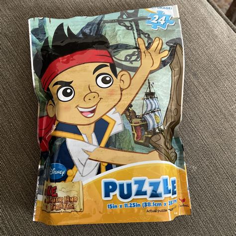 Disney Jake The Neverland Pirates 24 PC Jigsaw Puzzle In Resealable