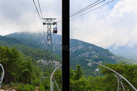 Cabin of the Cable Car Lift To Mount Stock Photo - Image of tahtali ...