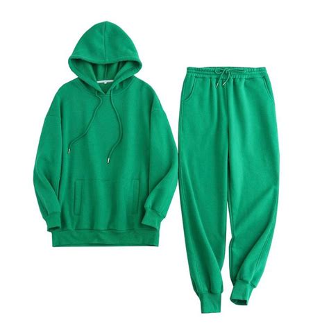 Womens Two Piece Pants Tangada Autumn Winter Women Tracksuit Thick Fleece 100 Cotton Suit 2