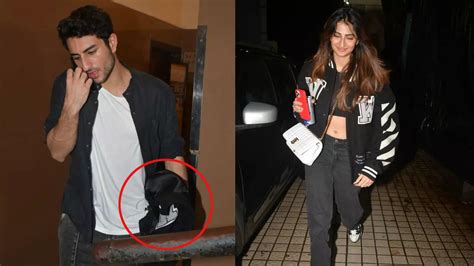 Palak Tiwari MOVIE DATE Ibrahim Ali Khan Gets Papped Exiting Mumbai