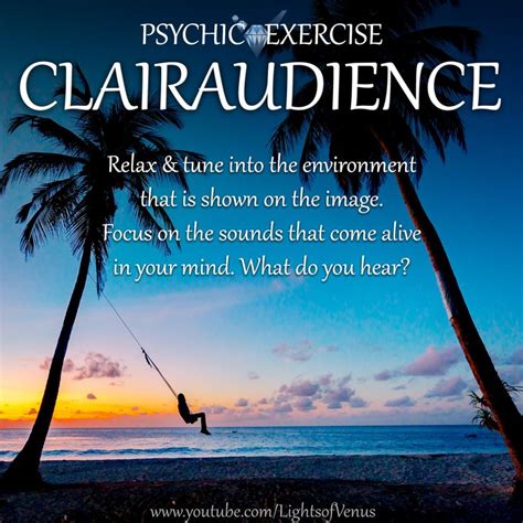 Clear Hearing Exercise Psychic Development Exercises Psychic