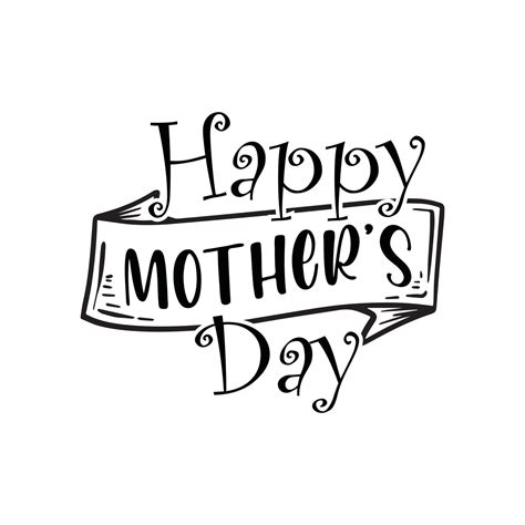 Happy Mothers Day Typography Free Vector 19012401 Vector Art At Vecteezy