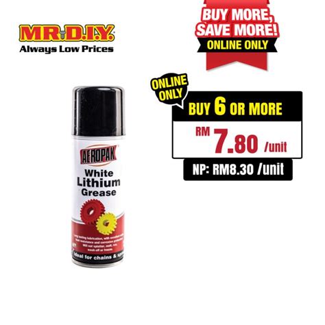 AEROPAK White Lithium Grease 4 25oz MR DIY