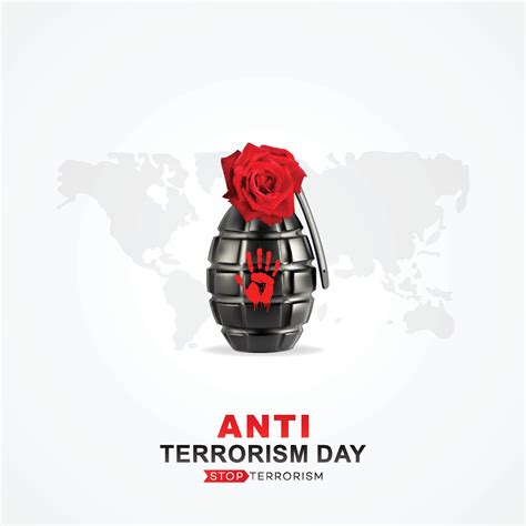 Anti Terrorism Day Poster Background Post And Card 21 May World