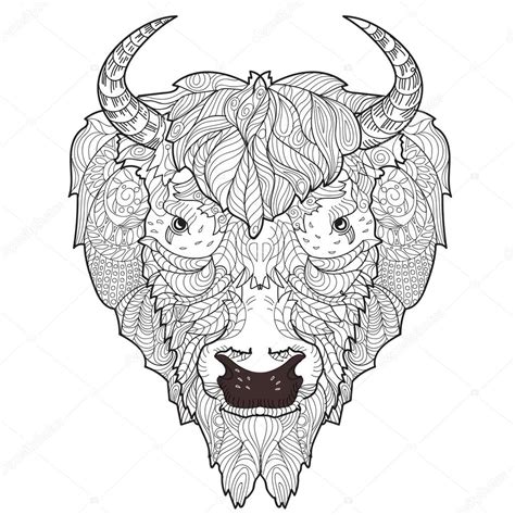 Bison Skull Drawing at GetDrawings | Free download