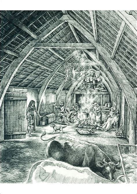 Prints of Medieval peasant house N090117 | Medieval, Medieval england ...