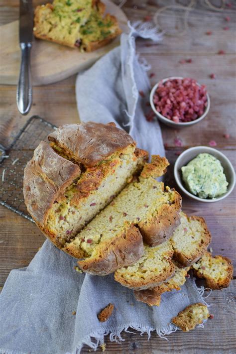 Irish Soda Bread With Cheddar And Bacon Einfaches Brot Ohne Wartezeit