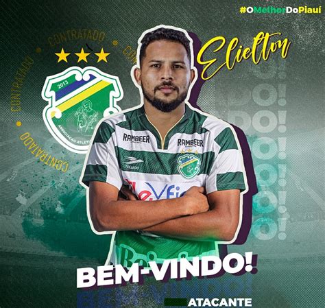 Altos anuncia retorno do atacante Elielton e contratação do zagueiro