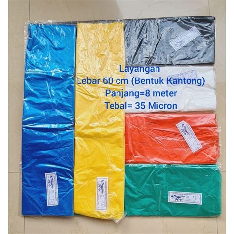 Jual Plastik Layangan Layang Layang Layang Jet Warna Warni Lebar Cm