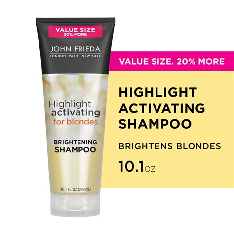 John Frieda Sheer Blonde Highlight Activating Brightening Shampoo For