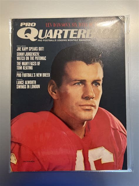 Mavin 1970 Pro Quarterback Kansas City Chiefs Len Dawson No Label