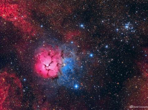 Trifid Nebula with M21 Open Cluster - Sky & Telescope - Sky & Telescope
