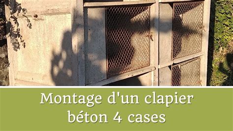 Montage d un clapier béton 4 cases pour lapins ou autre YouTube