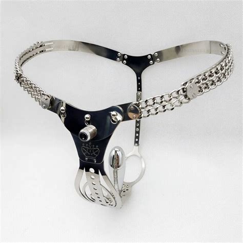 Stainless Steel Female Chastity Belt Devices Hollow Pants Bdsm Sex