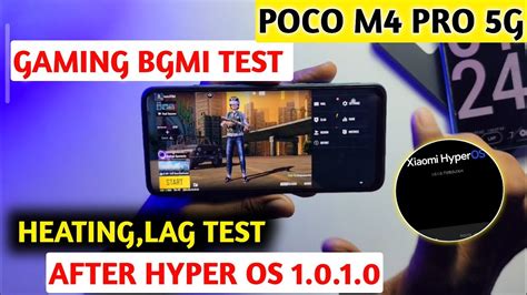 Poco M4 Pro 5g Gaming Bgmi Test After Hyper OS 1 0 1 0 Heating Lag Test