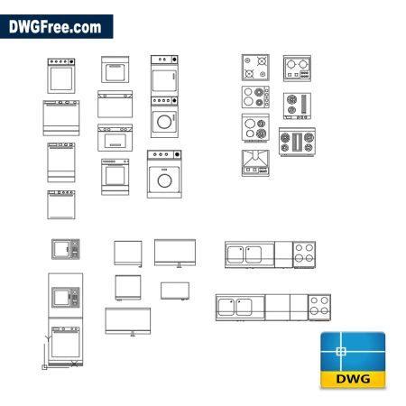 Mobilier de bureau 2D DWG Télécharger le modèle de blocs AutoCAD