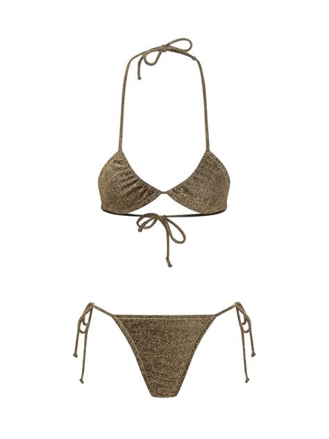 Buy REINA OLGA Bikini Set Gold At 33 Off Editorialist