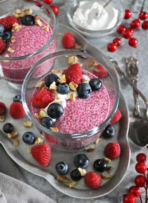 Pink Chia Pudding Recipe Savory Spin