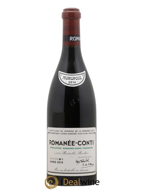 Buy Romanée Conti Grand Cru Domaine De La Romanée Conti 2014 Lot 3626