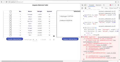 Deleting Selected Rows From Mat Selection List In Angular Using