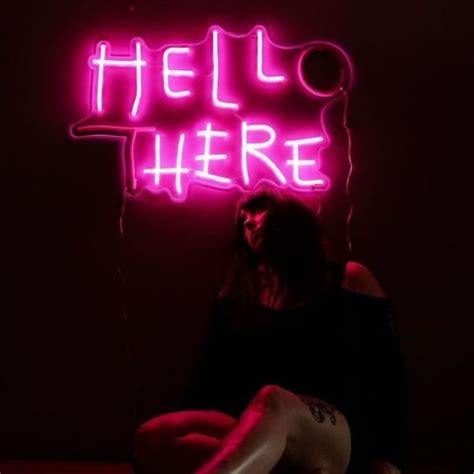 Hello There Hell Here Neon Light Two In One Light Sign