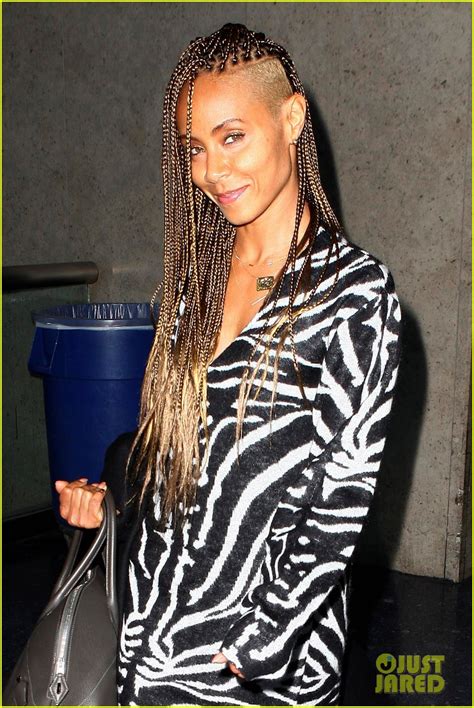 Jada Pinkett Smith: Braided Hair Beauty at LAX!: Photo 2993239 | Jada ...