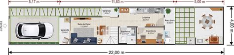 Projeto De Sobrado Para Terreno Estreito Aquiprojetos