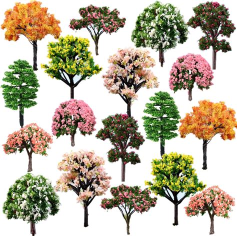 Lot De Arbres Miniatures Mod Le Arbre En Plastique Mod Le Train