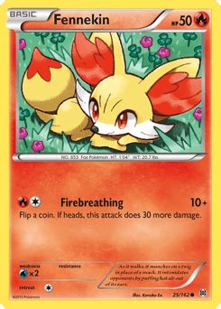 25 162 Fennekin Common BREAKthrough CuraCards