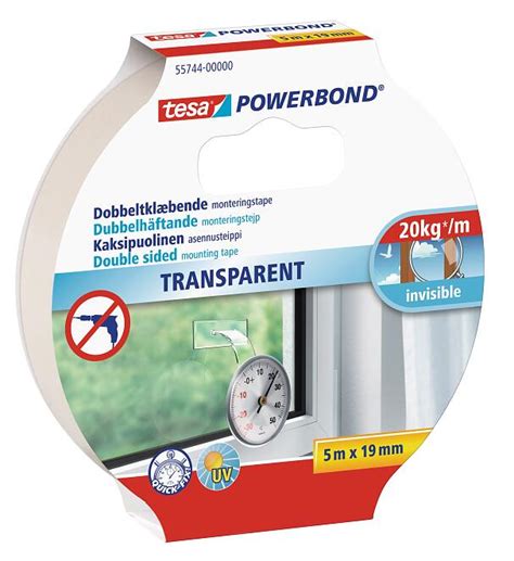 Tesa Powerbond Double Sided Mounting Tape Transparent Tesa