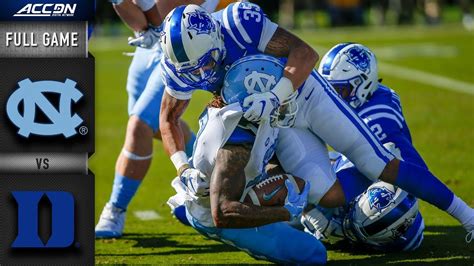 North Carolina vs. Duke Full Game | 2018 ACC Football - YouTube