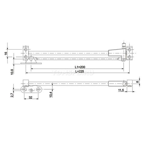GTV Кронштейн барный правый - купить в ТДМ Мебельная фурнитура