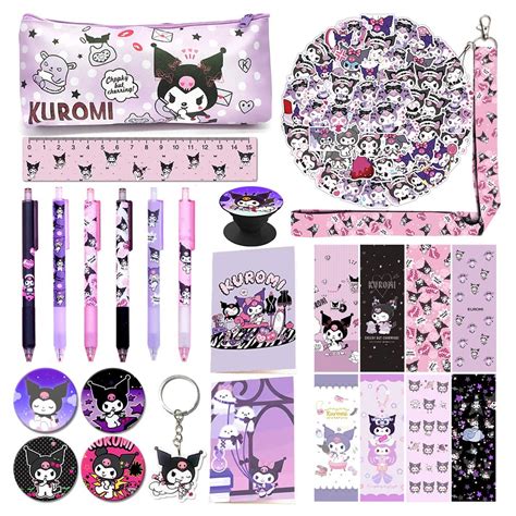 Kinon Kuromi Juego De Regalo De Suministros Escolares Incluye