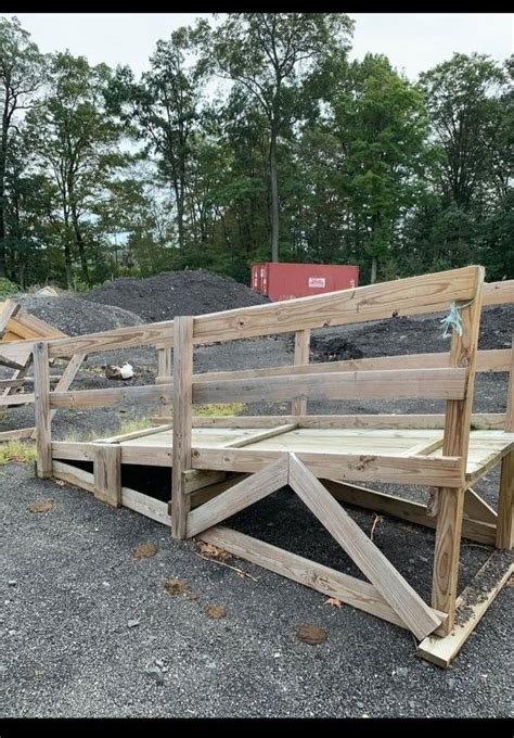wheelbarrow ramp   build  ramp wooden cattle guard