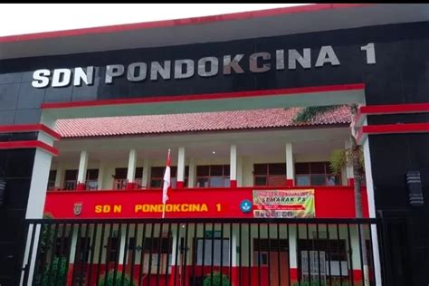 FOTO Ini Penampakan Gedung Sekolah Baru SDN Pondok Cina 1 Depok Yang