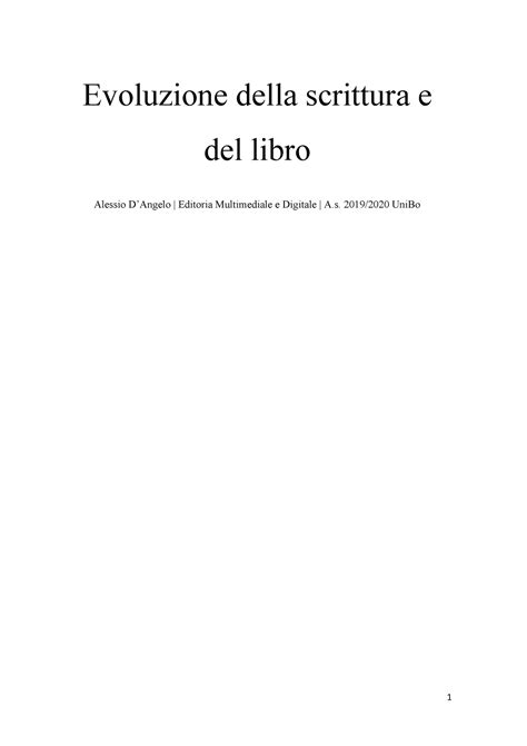 Evoluzione Della Scrittura E Del Libro Evoluzione Della Scrittura E