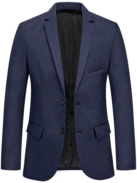 Blazer De Lapela Casual Slim Liso Entalhado Agasalhos Homem Blazers