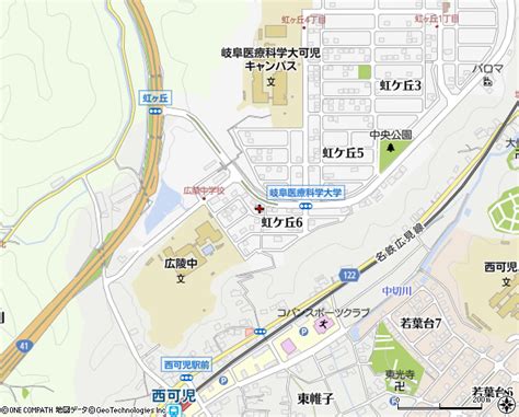 虹ヶ丘団地南集会場（可児市文化・観光・イベント関連施設）の住所・地図｜マピオン電話帳