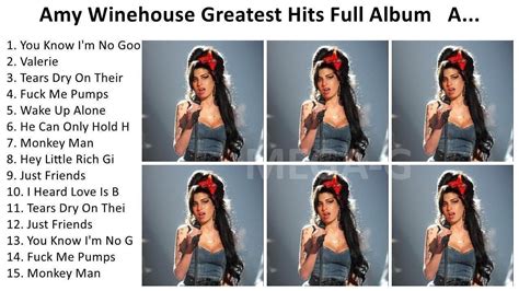 A M Y W I N E H O U S E Greatest Hits Full Album Best Songs Youtube