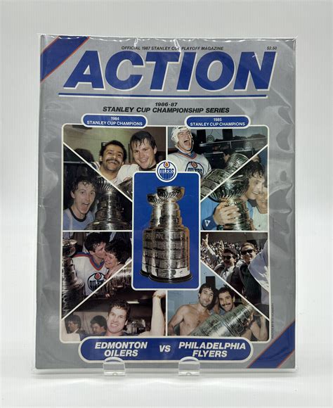 Action Edmonton Oilers Official Program 1987 Stanley Cup Final VS ...