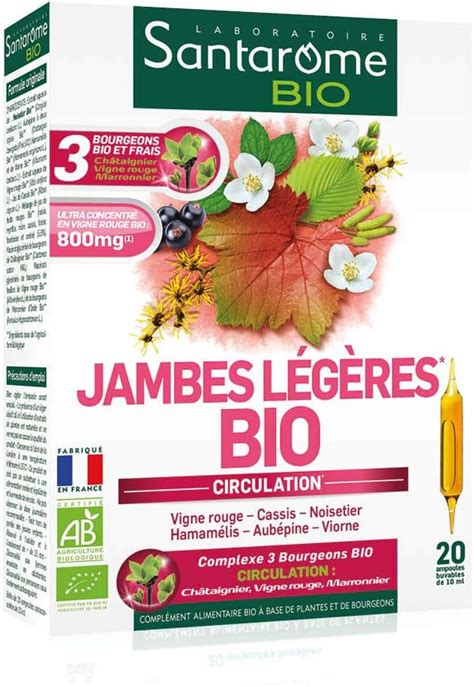 Santarome Bio Jambes L G Res Bio Compl Ment Alimentaire Circulation