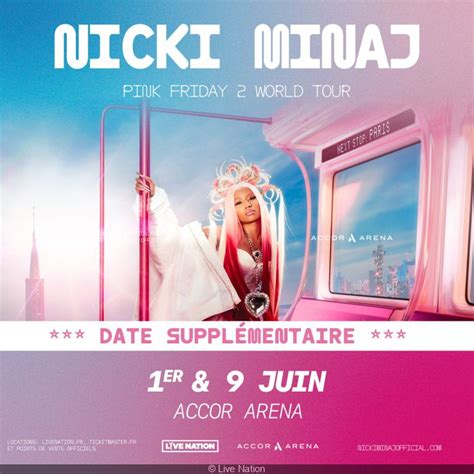 Nicki Minaj En Concert Laccor Arena De Paris En Juin Nouvelle