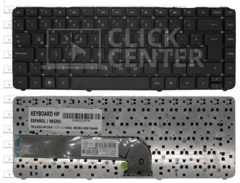 TECLADO HP DV4 4000 ESPAÑOL NEGRO SIN FRAME Click Center