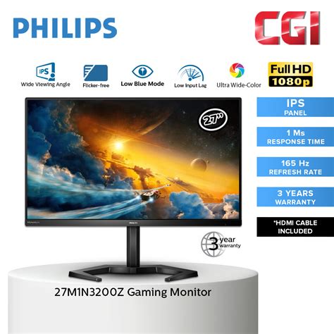 Philips Momentum 3000 IPS FHD 165Hz 1ms AMD SmartErgoBase Gaming